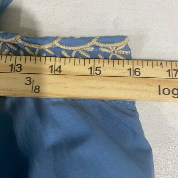 NWT Banana Republic Dress Womens‎ Size 6 Blue Sleeveless Embroidered $148 - Picture 15 of 16